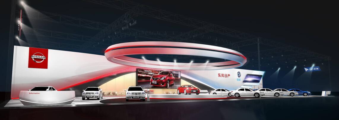 汽車展臺效果圖 汽車展臺效果圖