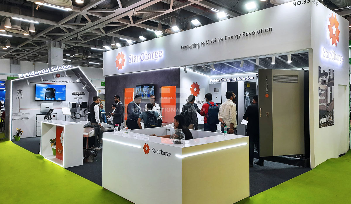 印度電樁展臺(tái)搭建